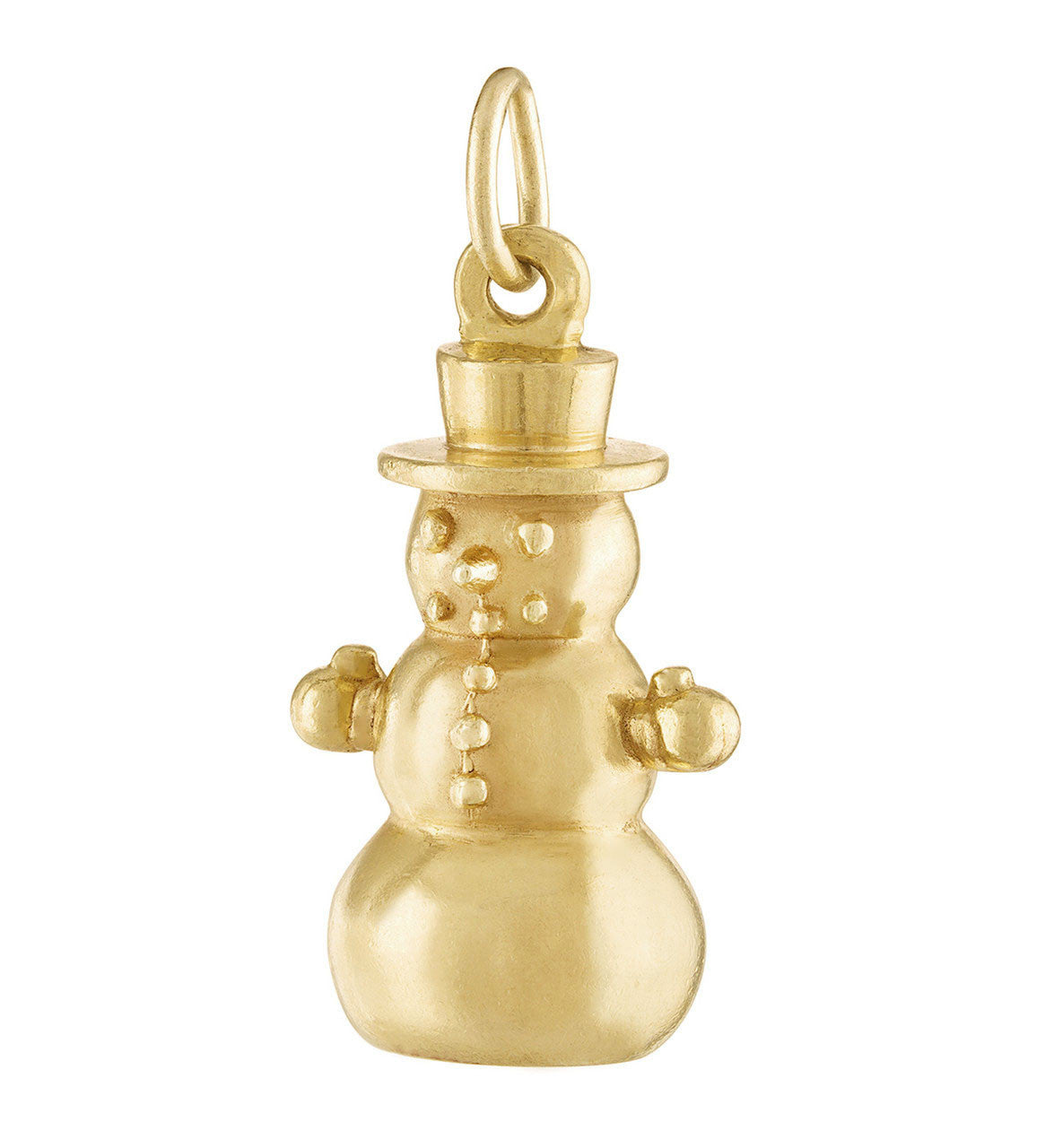 Snowman 14K Gold Charm